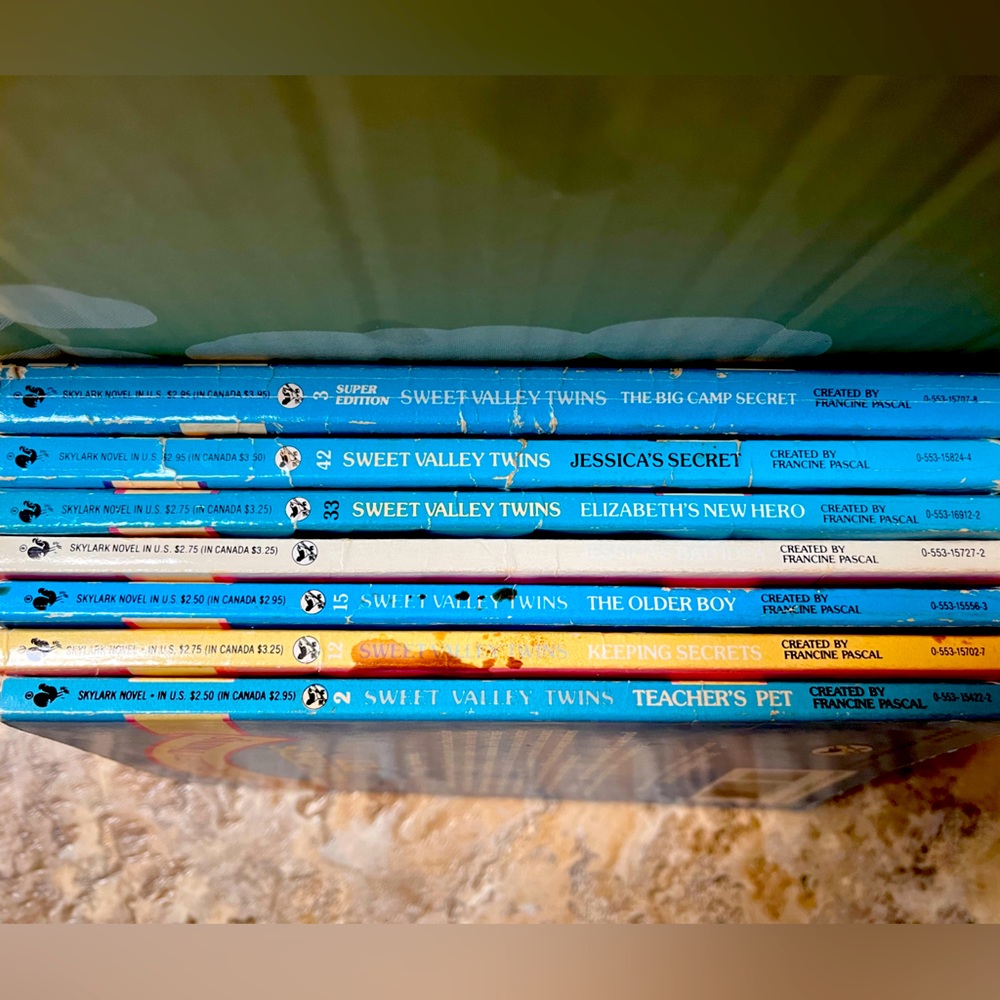 Sweet Valley Twins Books #2, 12, 15, 31, 33, 42, and Super Edition #3